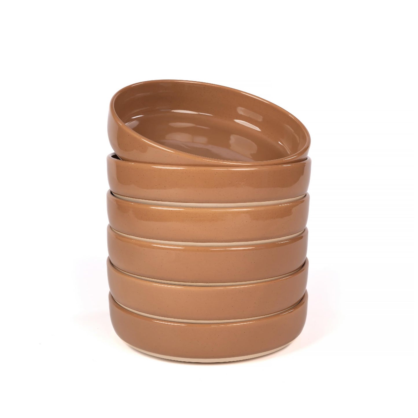 OTAGO Porcelain Bowl Set Partially Unglazed Base 8 Inch