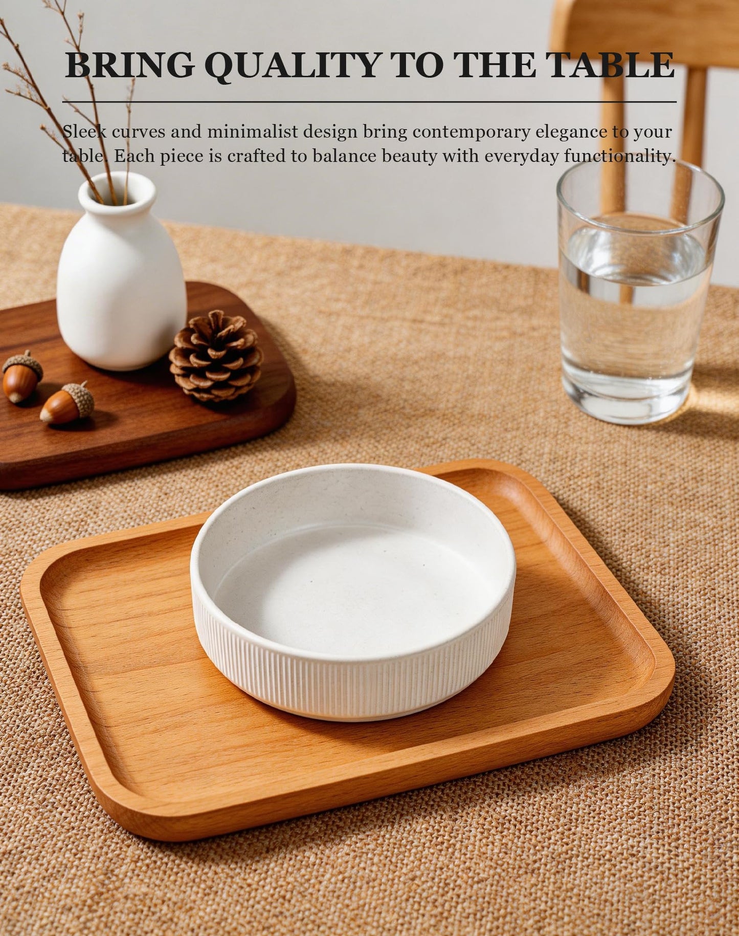 OTAGO Porcelain Large Bowl Set Matte Reactive 4 PC and 6 PC