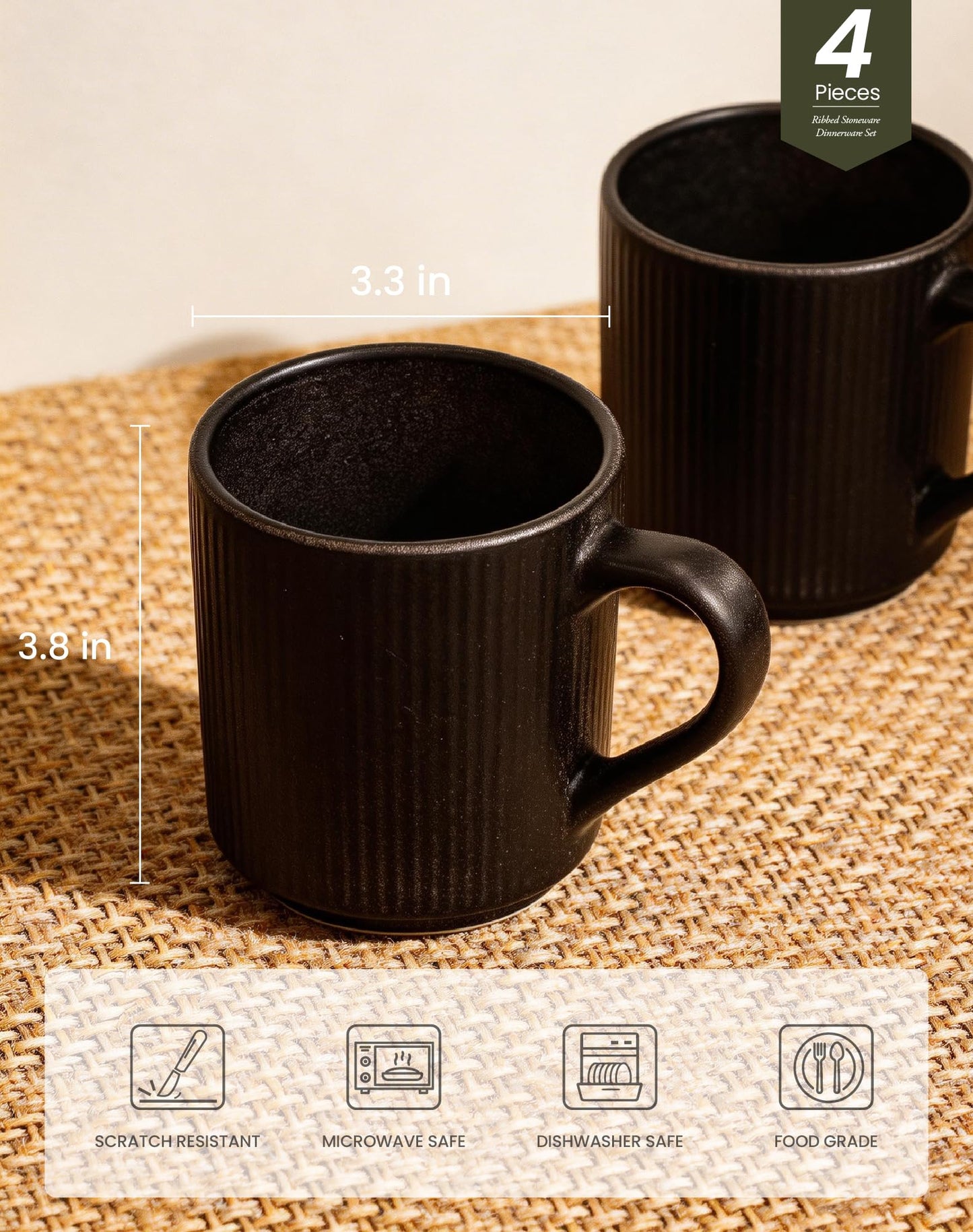 OTAGO Porcelain Cup Set Matte Reactive