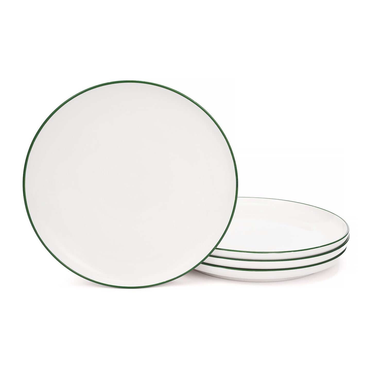 OTAGO Porcelain Plates with Rim Large 4PC and 6 PC