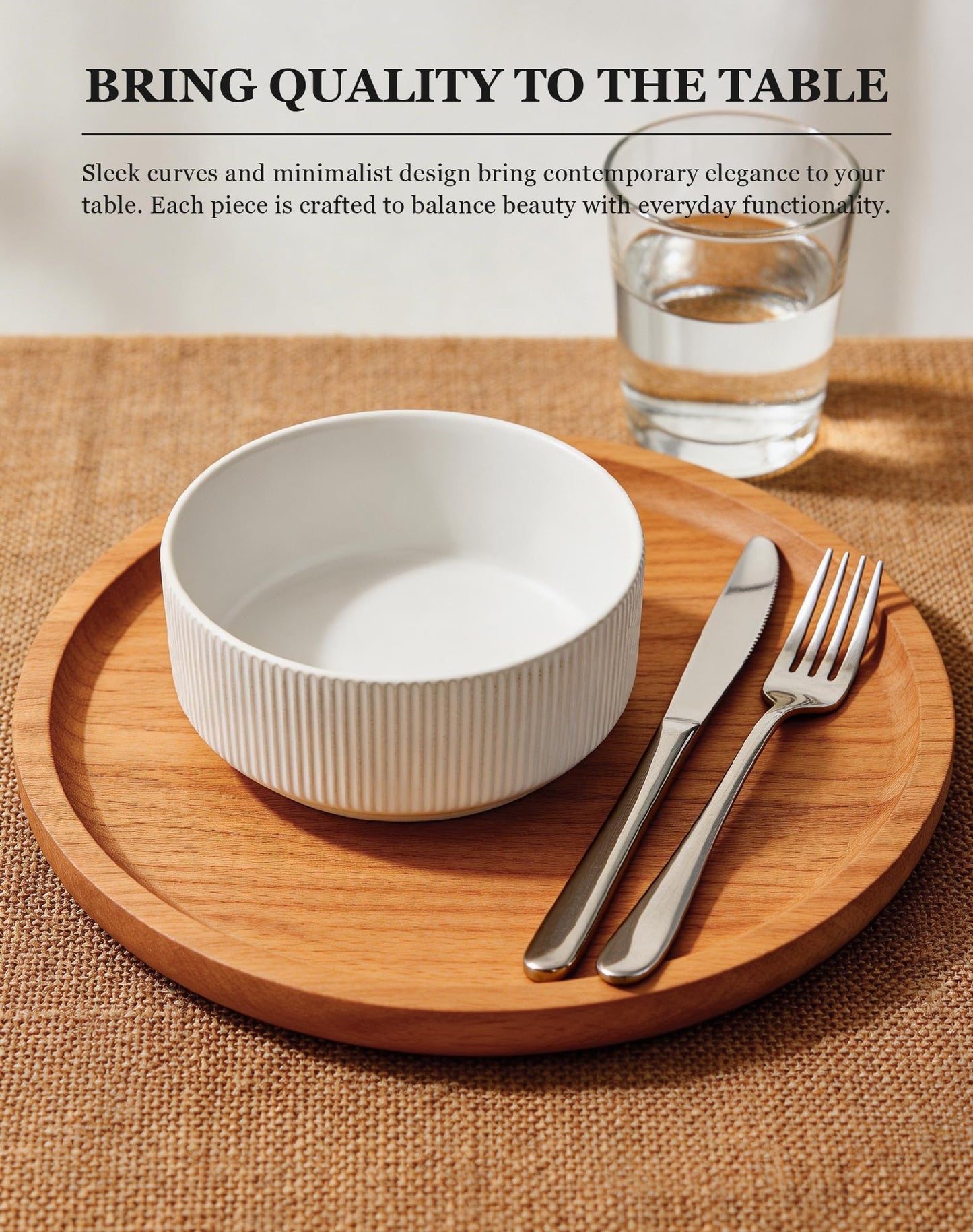 OTAGO Porcelain Bowl Set Matte Reactive 6 Inch