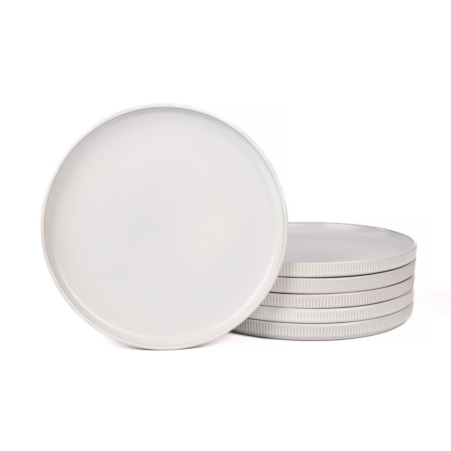 OTAGO Porcelain Large Plates Set Matte Reactive Black 4 PC and 6 PC