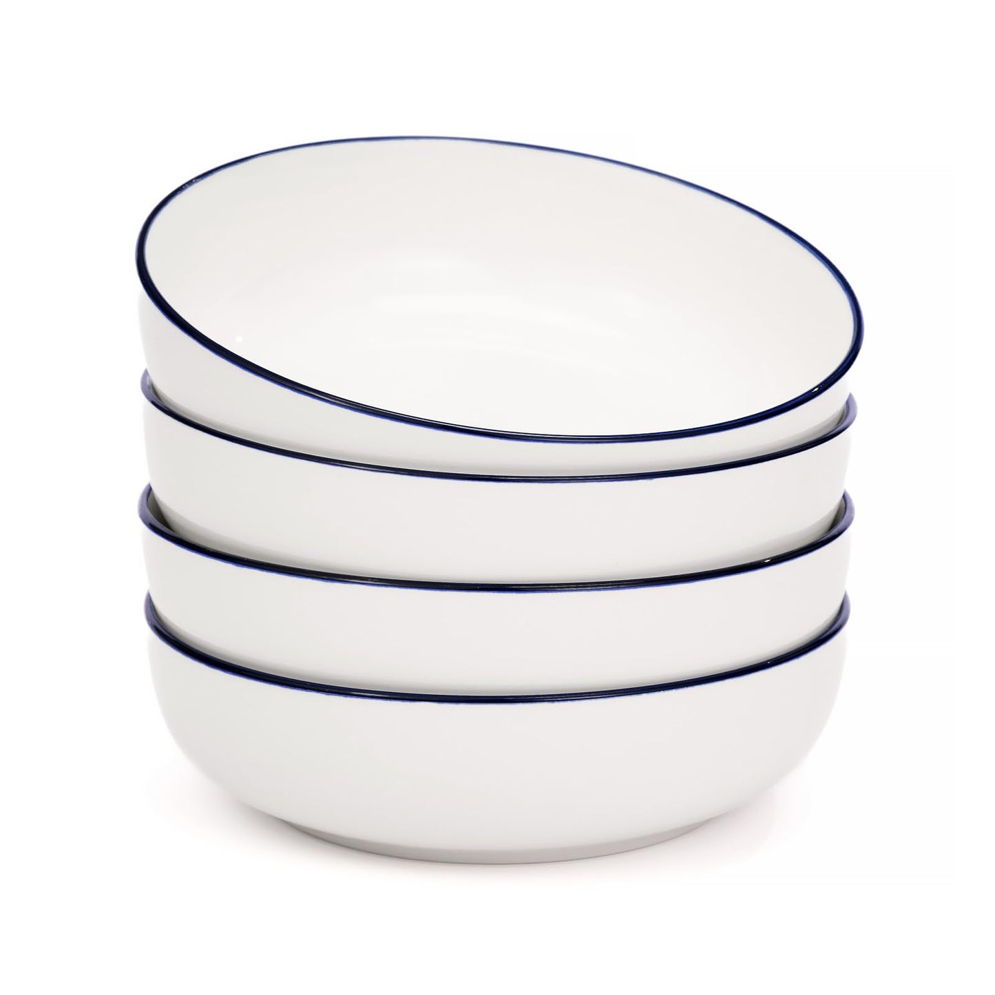 OTAGO Porcelain Large Bowl Set with Rim 4 PC and 6 PC
