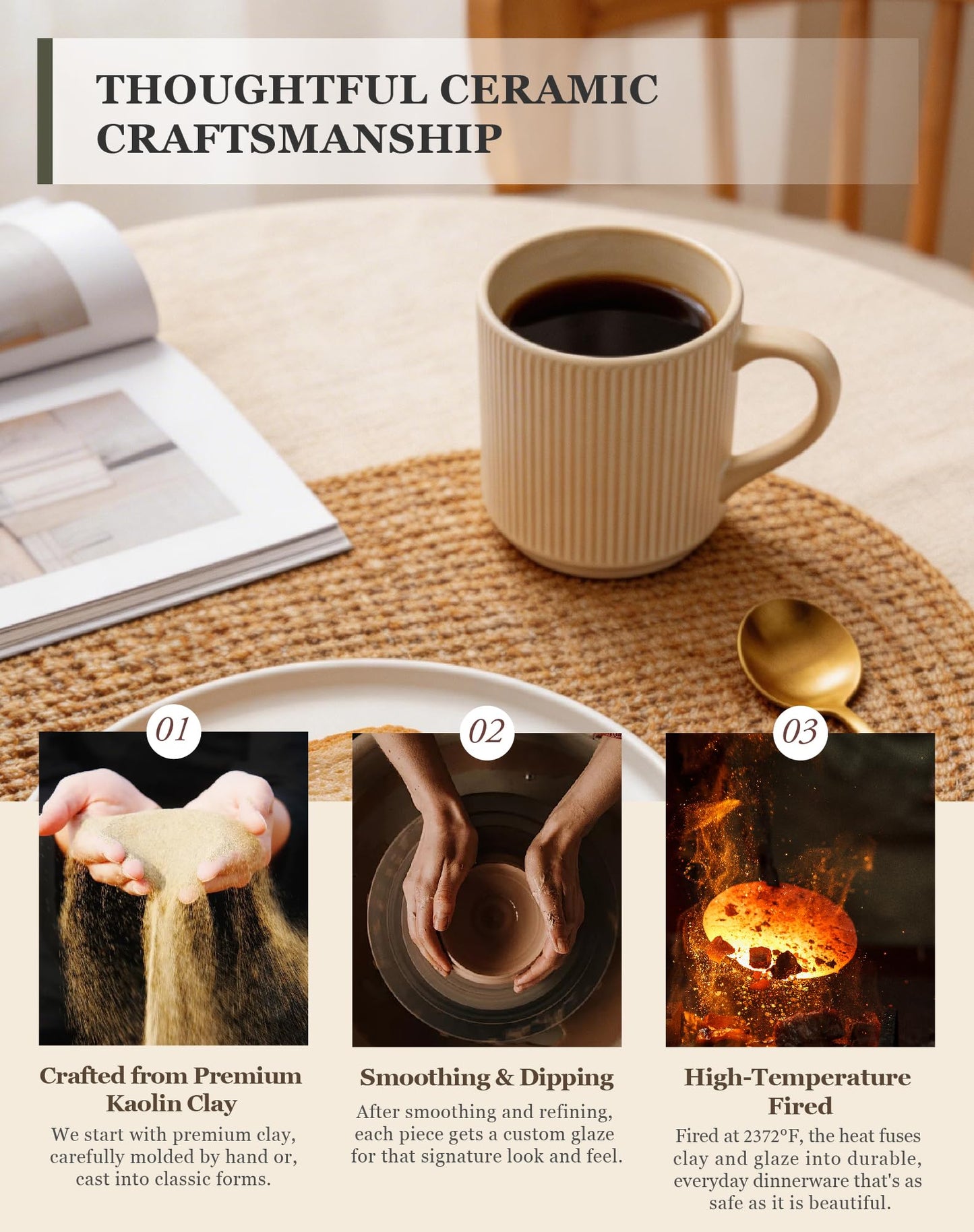 OTAGO Porcelain Cup Set Matte Reactive