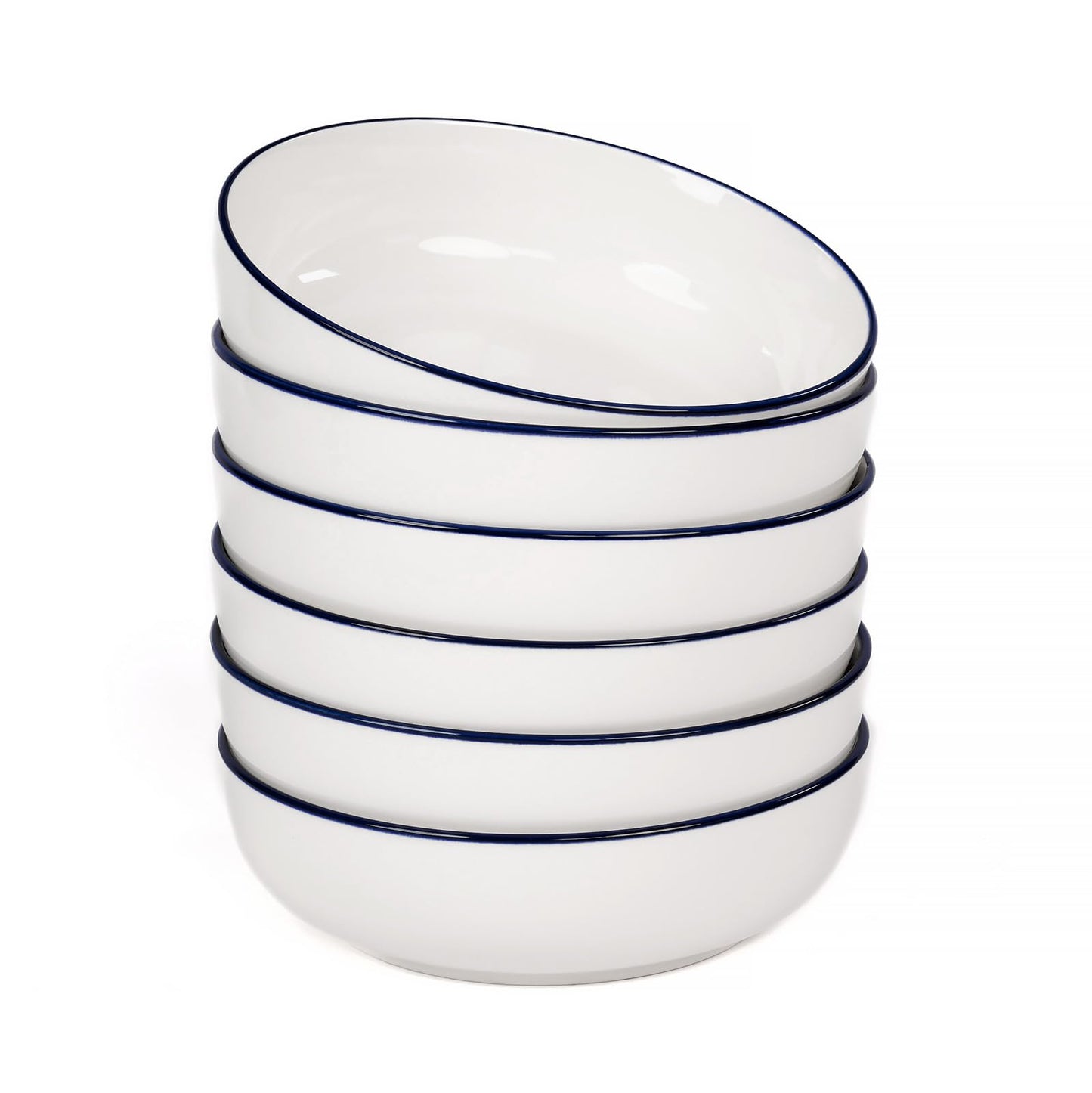 OTAGO Porcelain Large Bowl Set with Rim 4 PC and 6 PC
