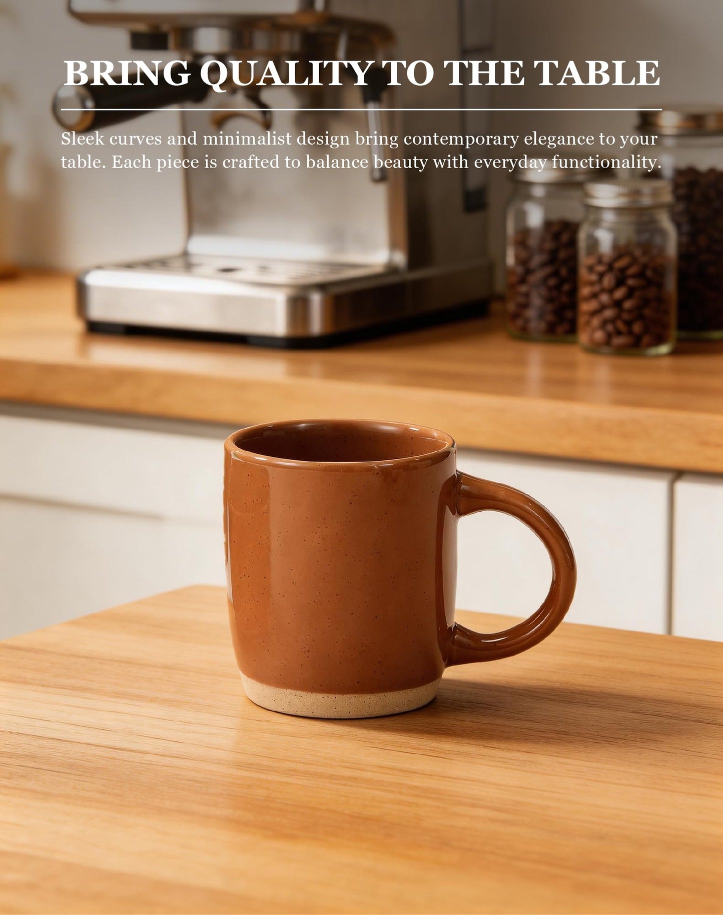 OTAGO Porcelain Cup Set Partially Unglazed Base