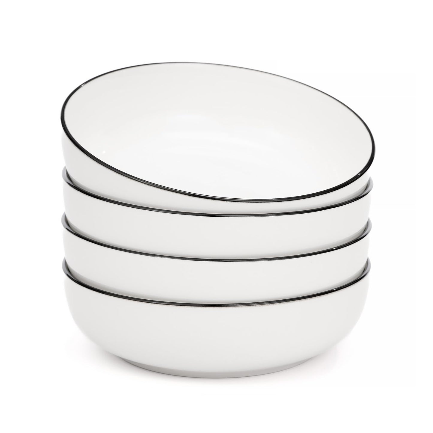 OTAGO Porcelain Large Bowl Set with Rim 4 PC and 6 PC
