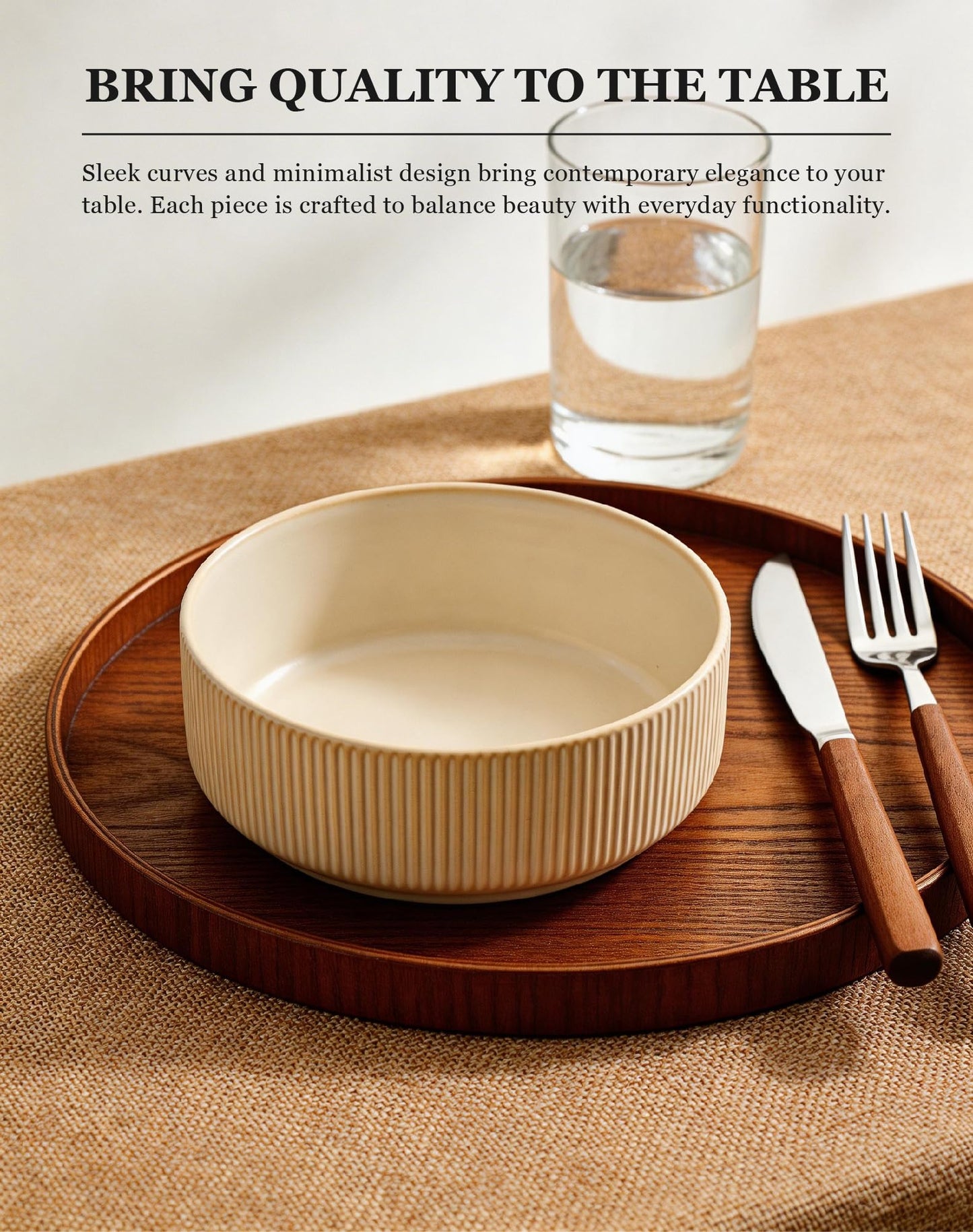 OTAGO Porcelain Bowl Set Matte Reactive 6 Inch