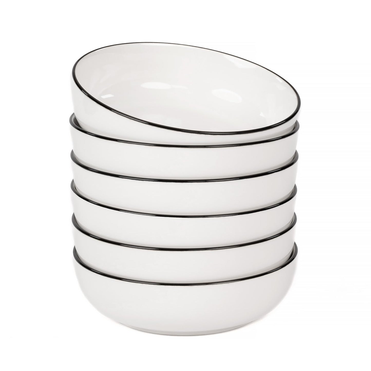 OTAGO Porcelain Large Bowl Set with Rim 4 PC and 6 PC