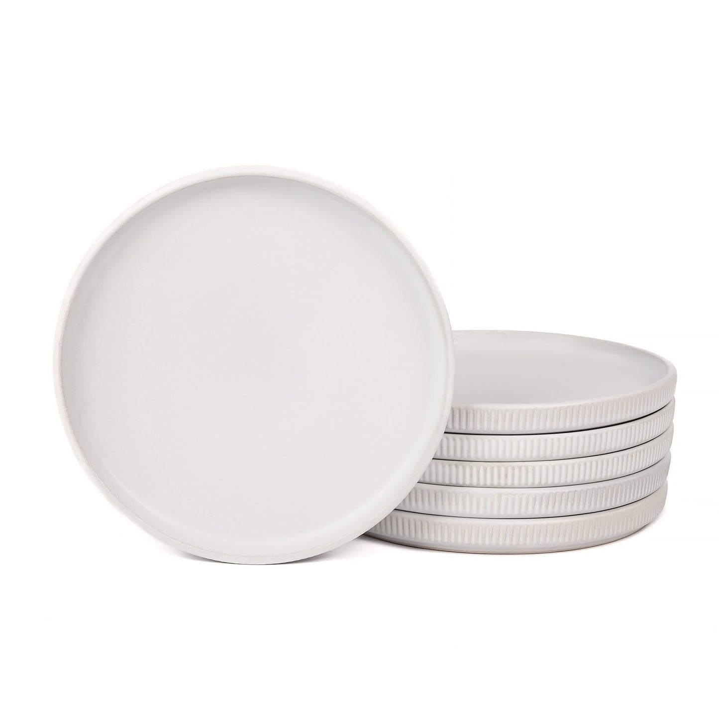 OTAGO Porcelain Plates Set Matte Reactive Black 8 Inch