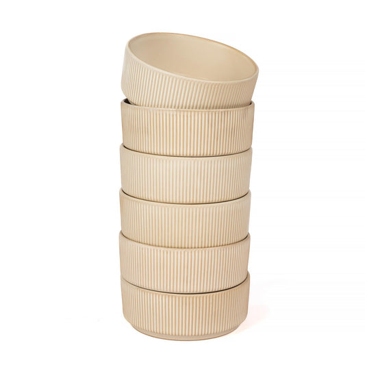 OTAGO Porcelain Bowl Set Matte Reactive 6 Inch