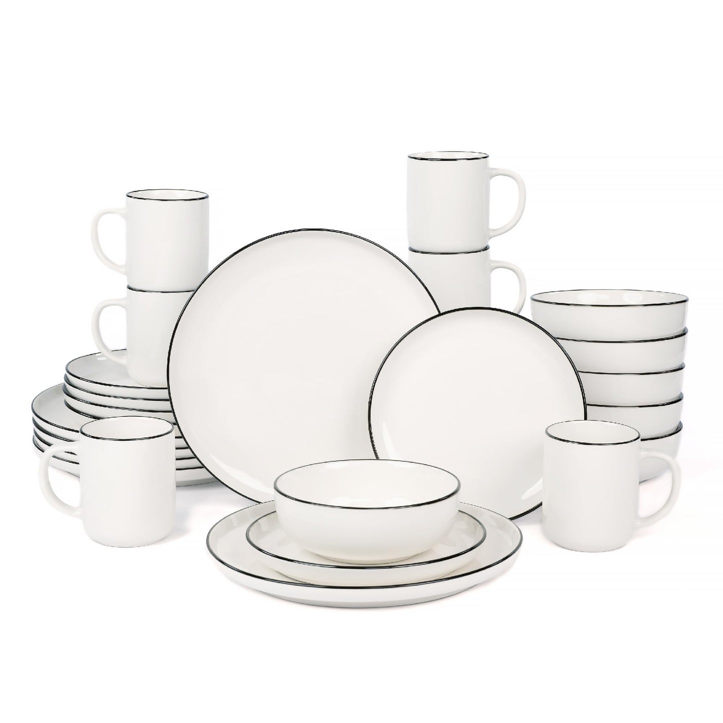 OTAGO Porcelain Dinnerware Set wit Cup 16 PC and 24 PC