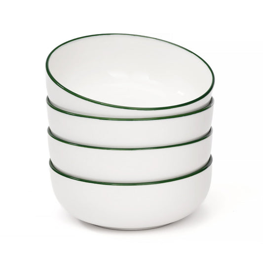 OTAGO Porcelain Medium Bowl Set with Rim 4PC and 6 PC