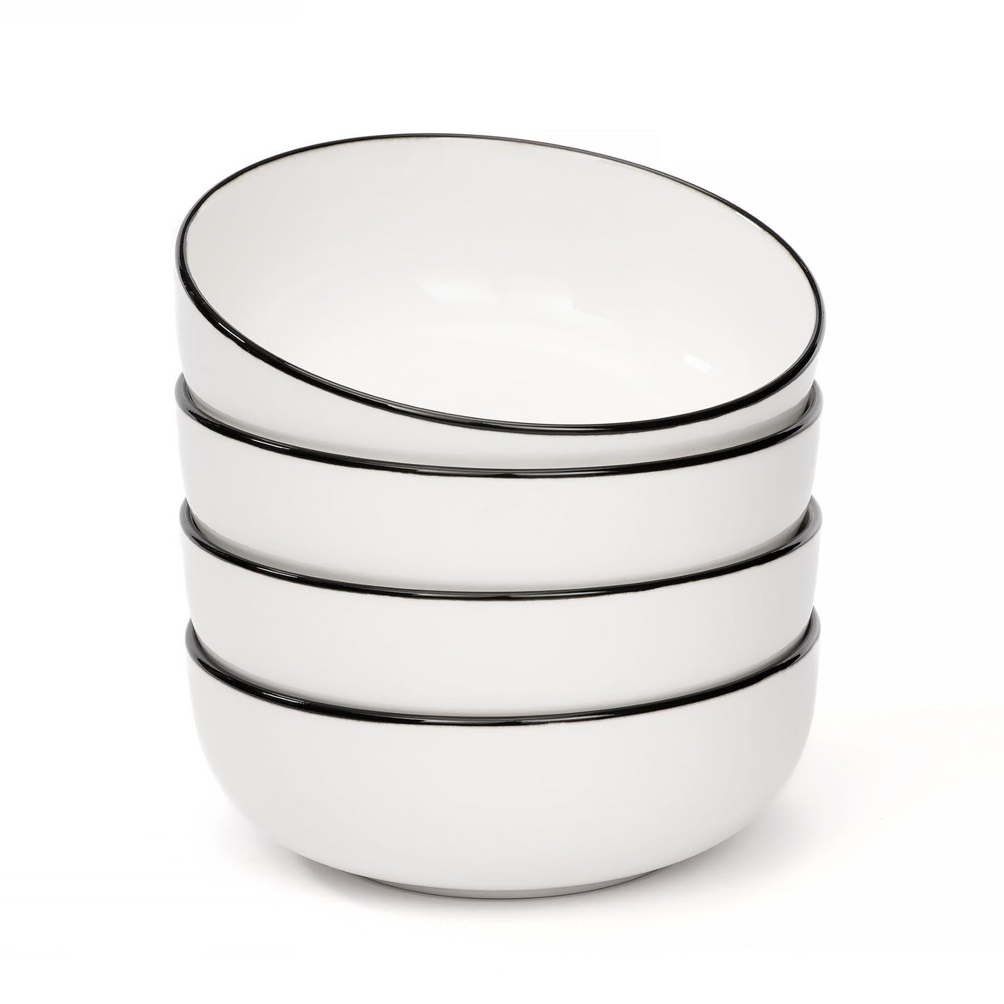 OTAGO Porcelain Medium Bowl Set with Rim 4PC and 6 PC