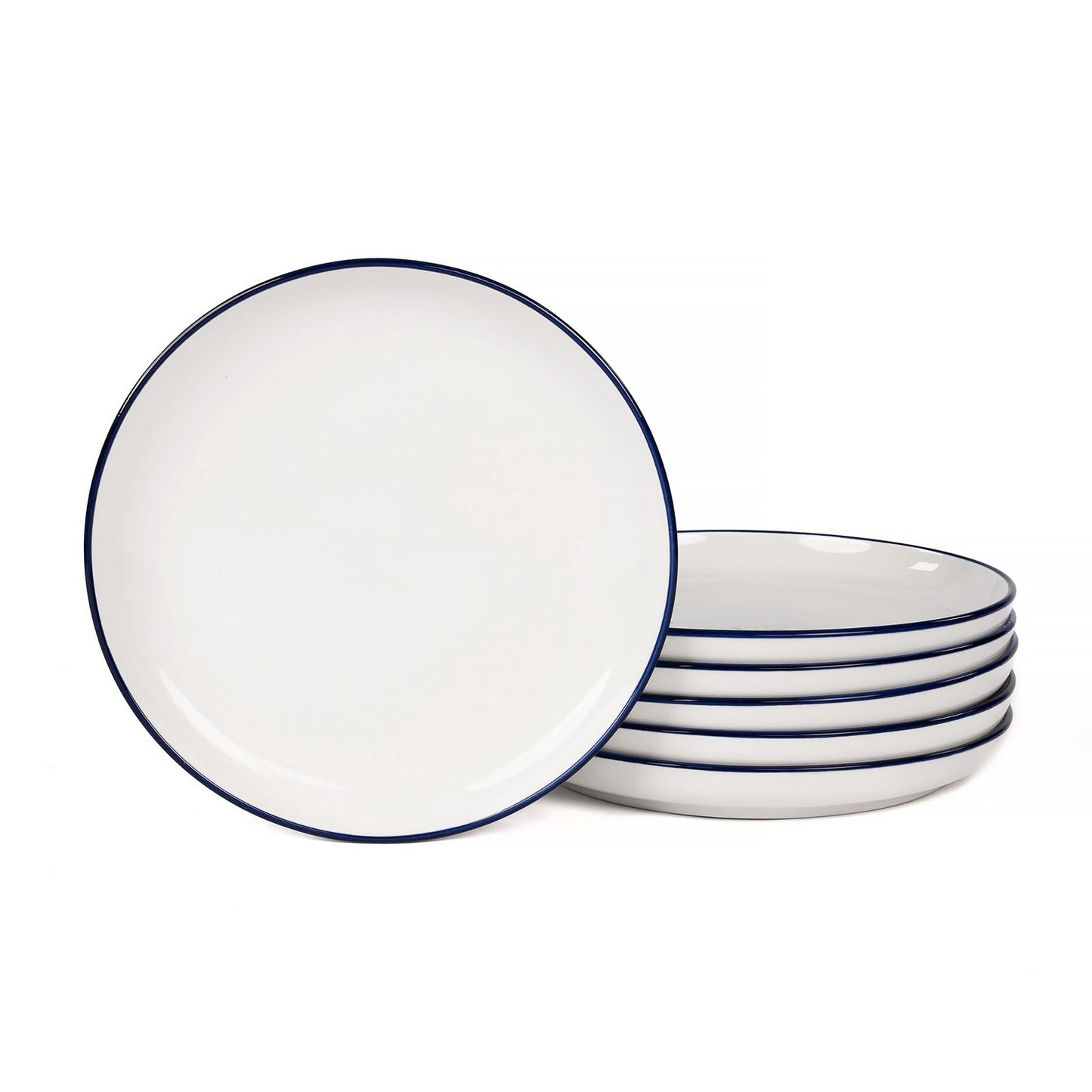 OTAGO Porcelain Medium Plates Set with Rim 4 PC and 6 PC