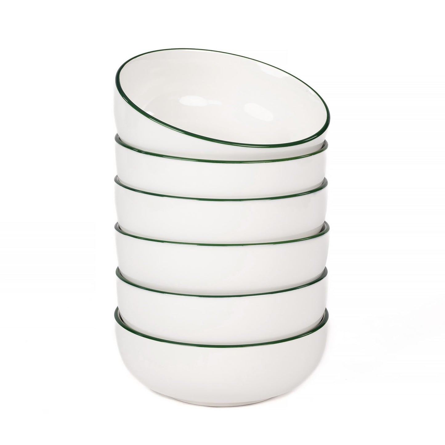 OTAGO Porcelain Medium Bowl Set with Rim 4PC and 6 PC