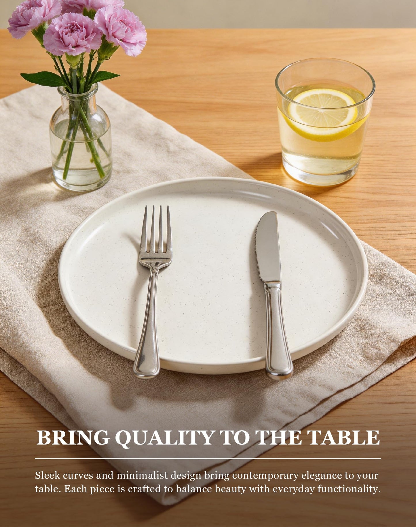 OTAGO Porcelain Medium Plates Set Partially Unglazed 4 PC and 6 PC