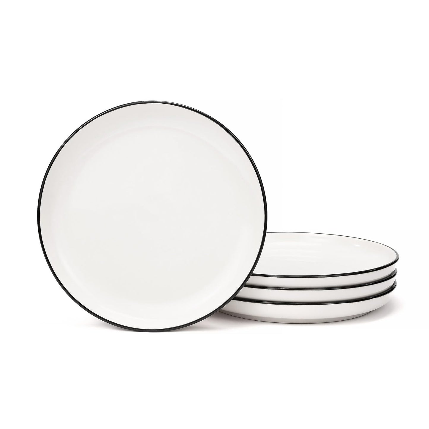 OTAGO Porcelain Medium Plates Set with Rim 4 PC and 6 PC