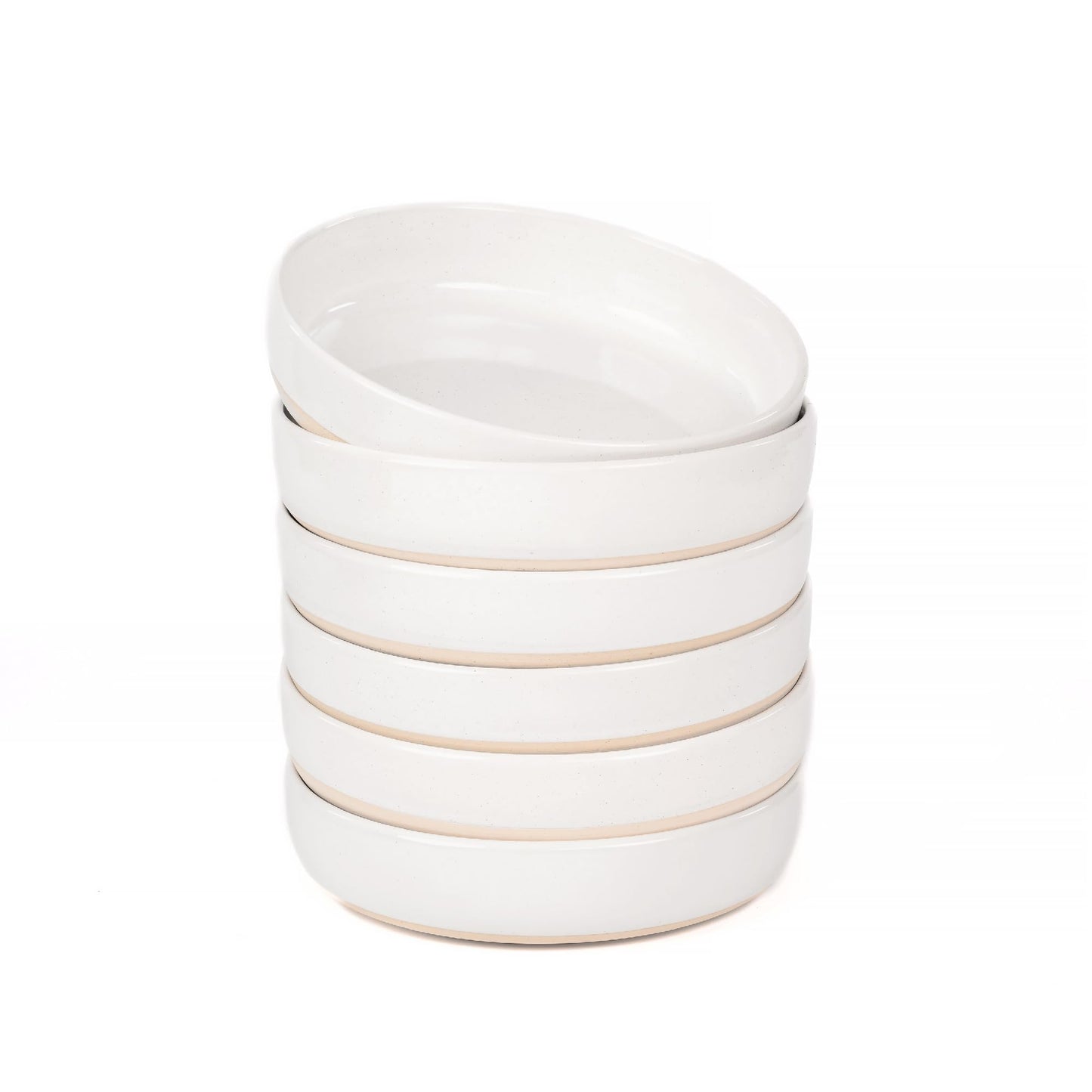 OTAGO Porcelain Bowl Set Partially Unglazed Base 8 Inch