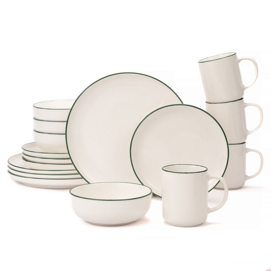 Otago Pearl White 16-Piece Dinnerware Sets