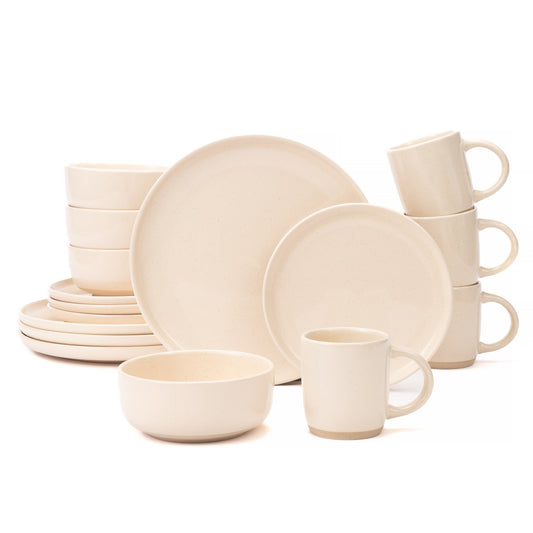 Otago Milk White 16-Piece Dinnerware Sets