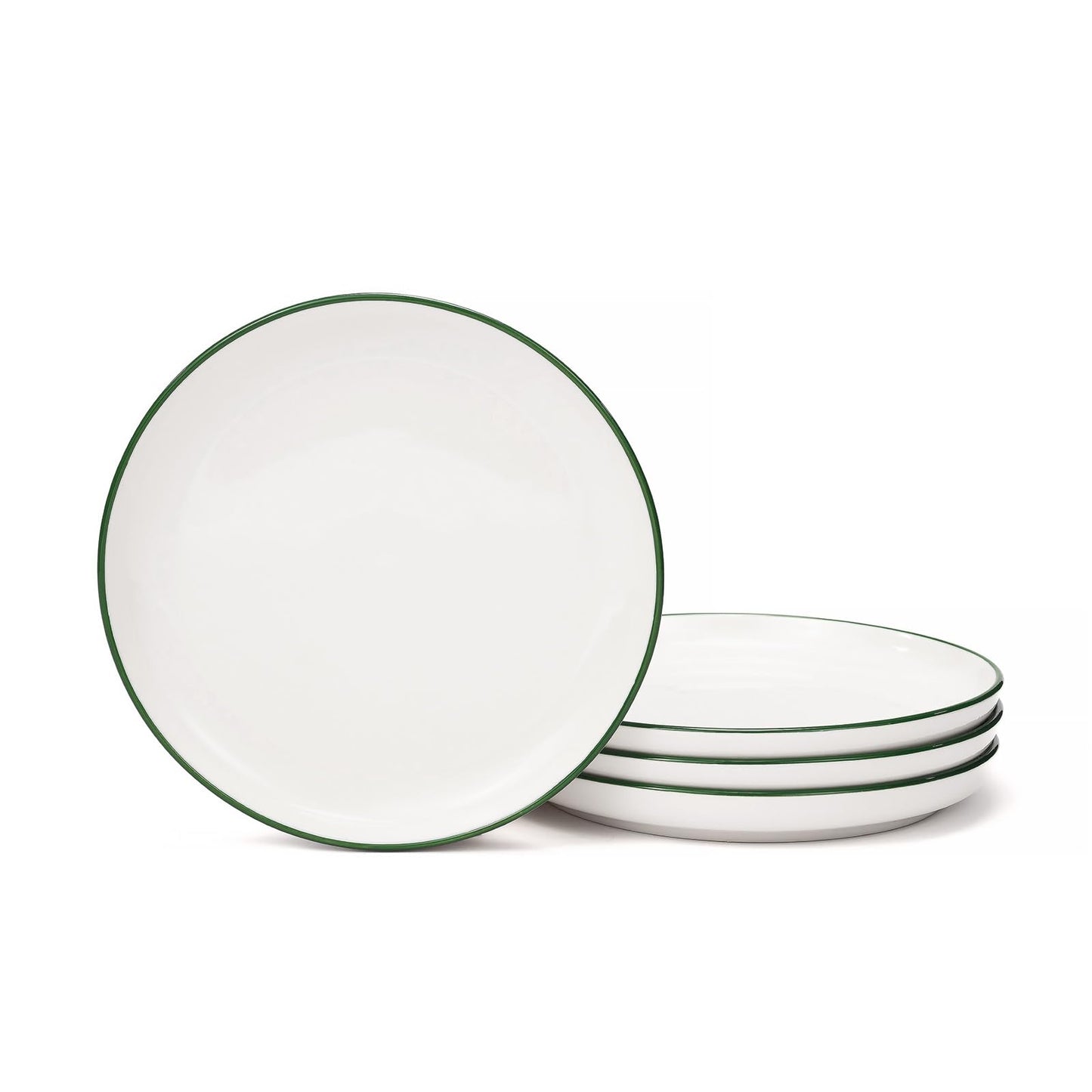 OTAGO Porcelain Medium Plates Set with Rim 4 PC and 6 PC