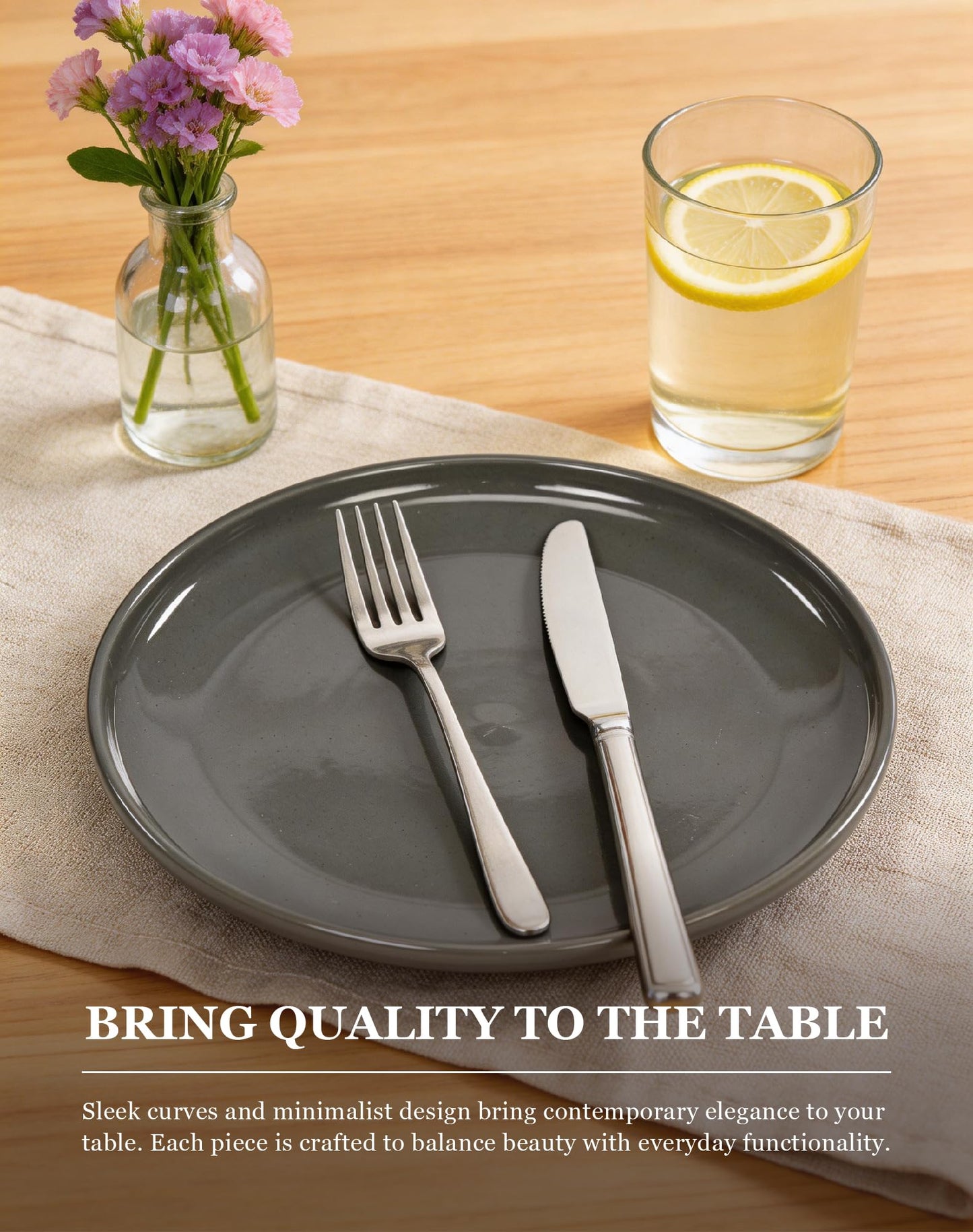 OTAGO Porcelain Large Plates Set Partially Unglazed 4 PC and 6 PC