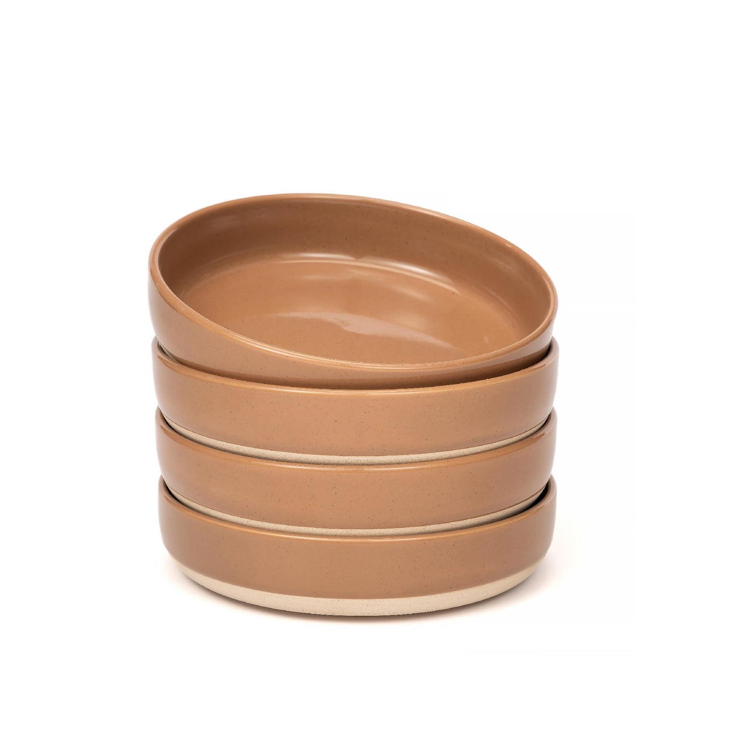 OTAGO Porcelain Bowl Set Partially Unglazed Base 8 Inch