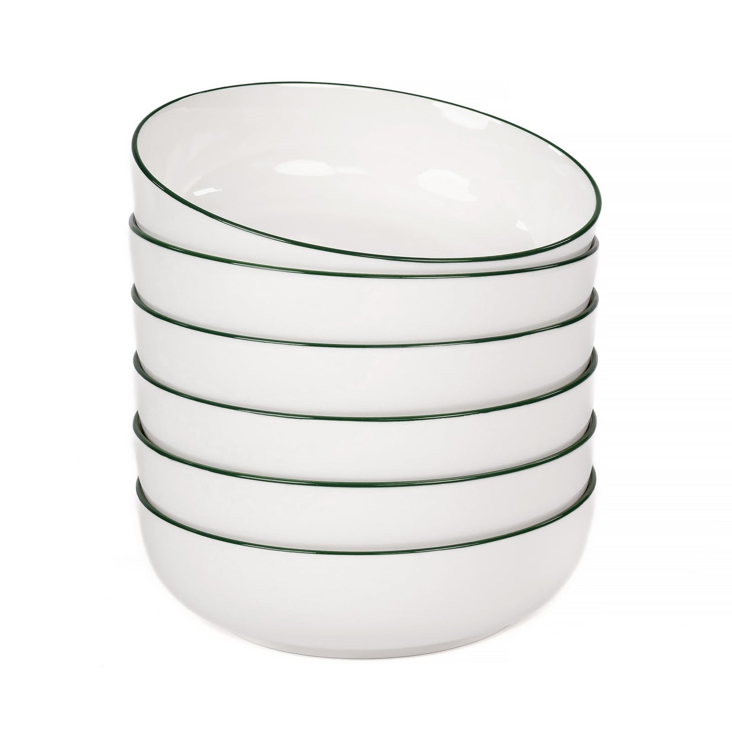 OTAGO Porcelain Large Bowl Set with Rim 4 PC and 6 PC