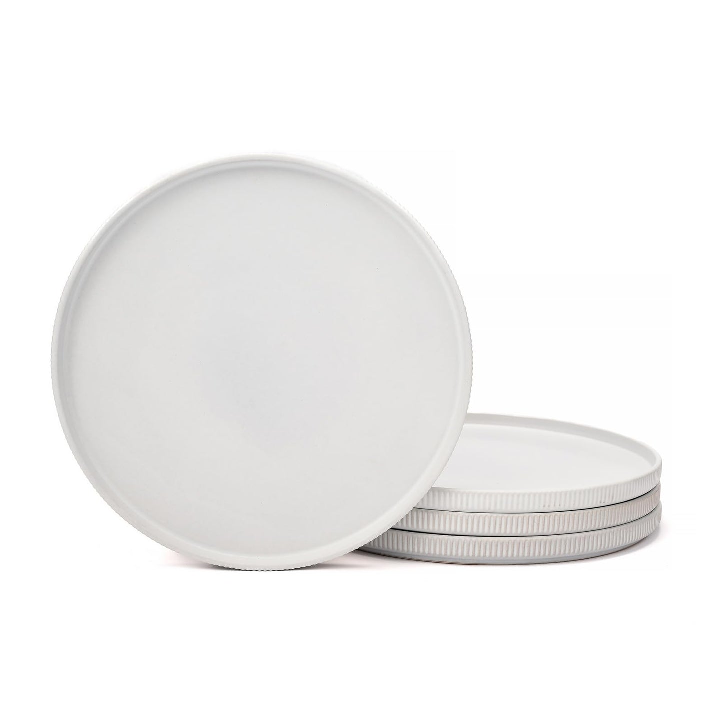 OTAGO Porcelain Large Plates Set Matte Reactive Black 4 PC and 6 PC