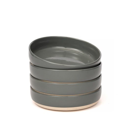 OTAGO Porcelain Bowl Set Partially Unglazed Base 8 Inch