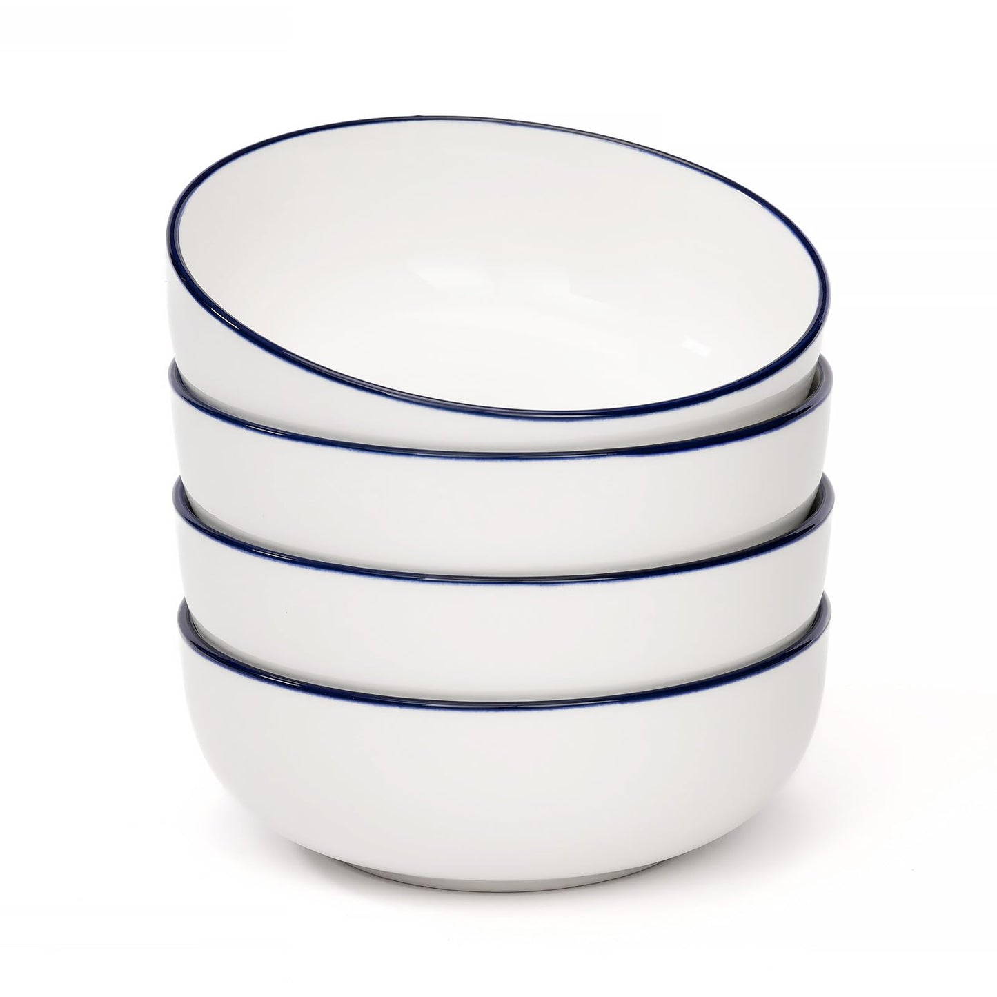 OTAGO Porcelain Medium Bowl Set with Rim 4PC and 6 PC